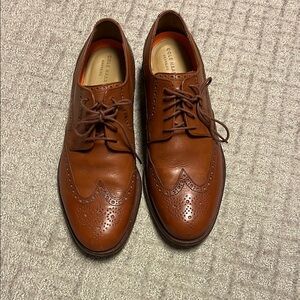 Cole Haan Brown Leather Wingtip Oxfords